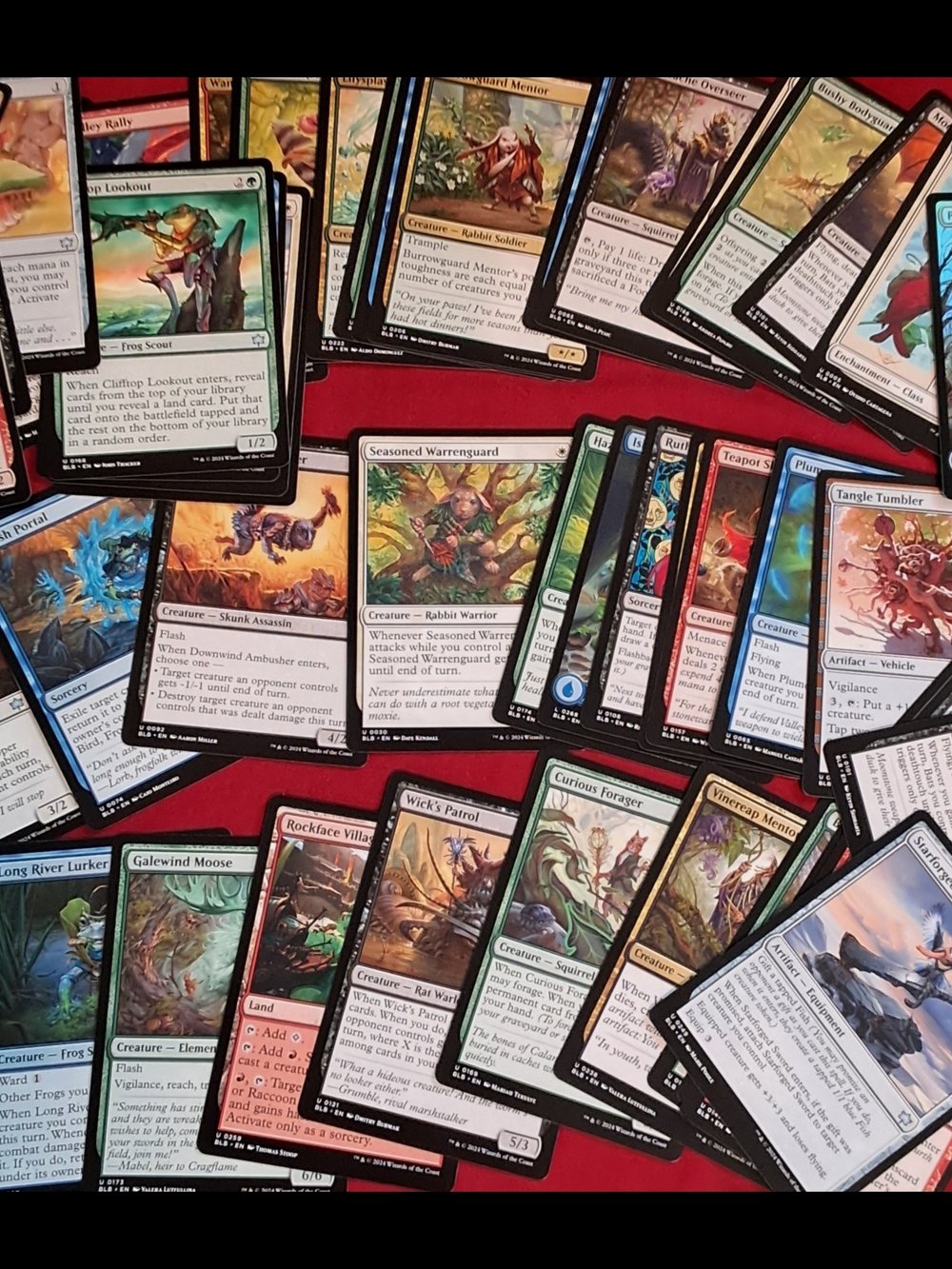 Magic The Gathering Bloomburrow Lot of 100 Cards Common and Uncommon NM-MINT